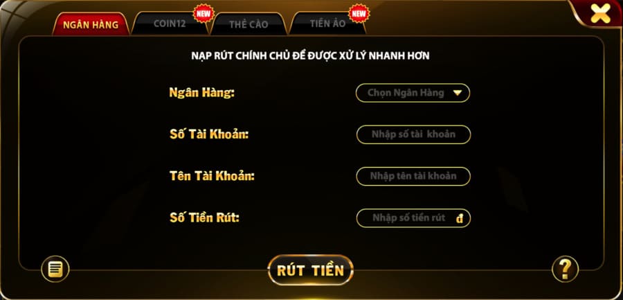 rút tiền go88 về tài khoản ngân hàng