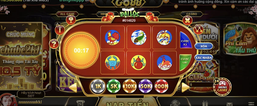 Chơi mini game trên Go88 hấp dẫn với Bầu Cua online