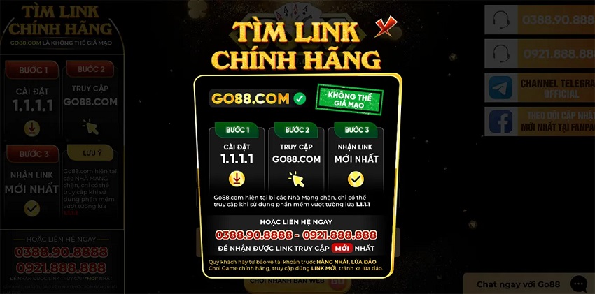 Kiểm tra kỹ đường link trước khi tải go88 về