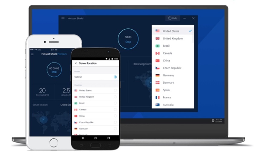 Hotspot Shield là một phần mềm VPN giúp bảo mật thông tin của người dùng